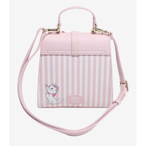 Her Universe Disney The Aristocats Marie Bows Stripe Pink Crossbody Bag/Purse - Picture 3 of 4